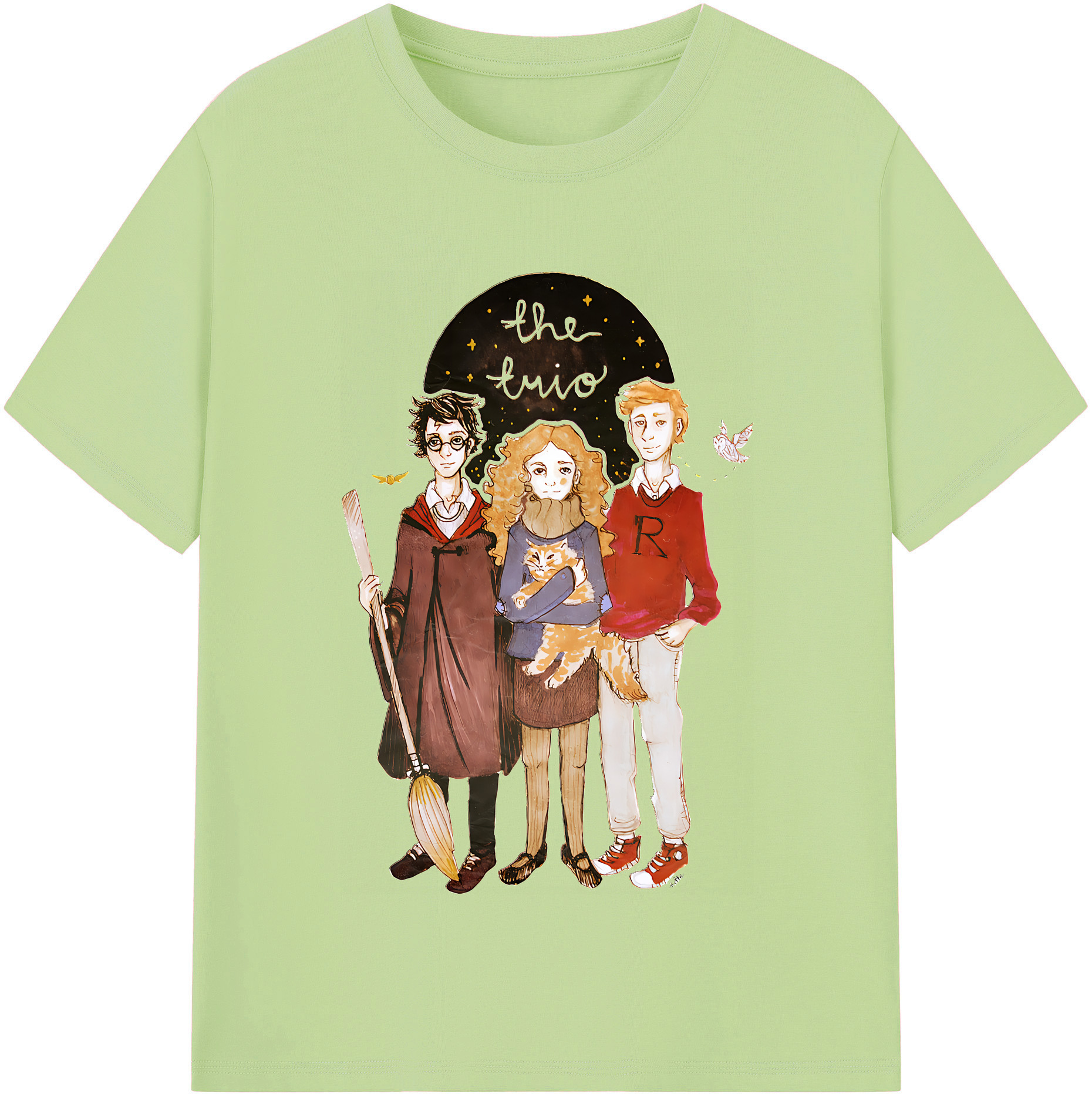 （画像用） Harry Potter ハリー・ポッターシリーズ 綿100％半袖Tシャツ（フロントプリント）